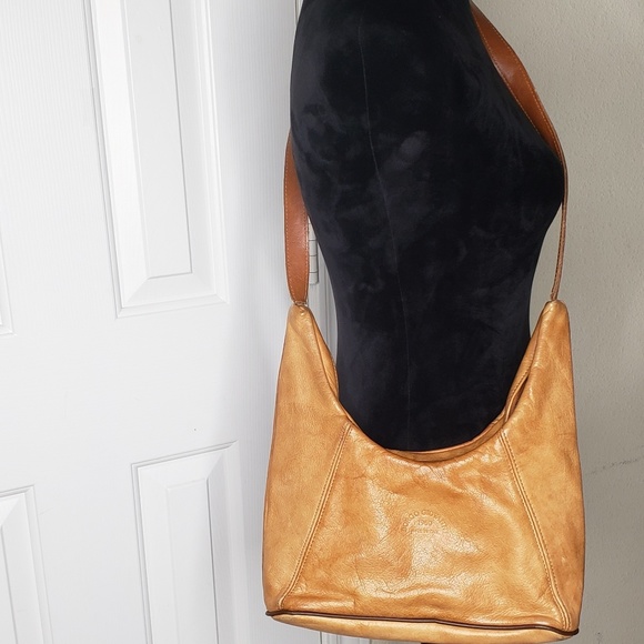 Borgo Giovanni hobo zipper purse vintage leather - Picture 4 of 7